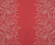 ÇİZGİLİ POPLİN KUMAŞ - KIRMIZI
