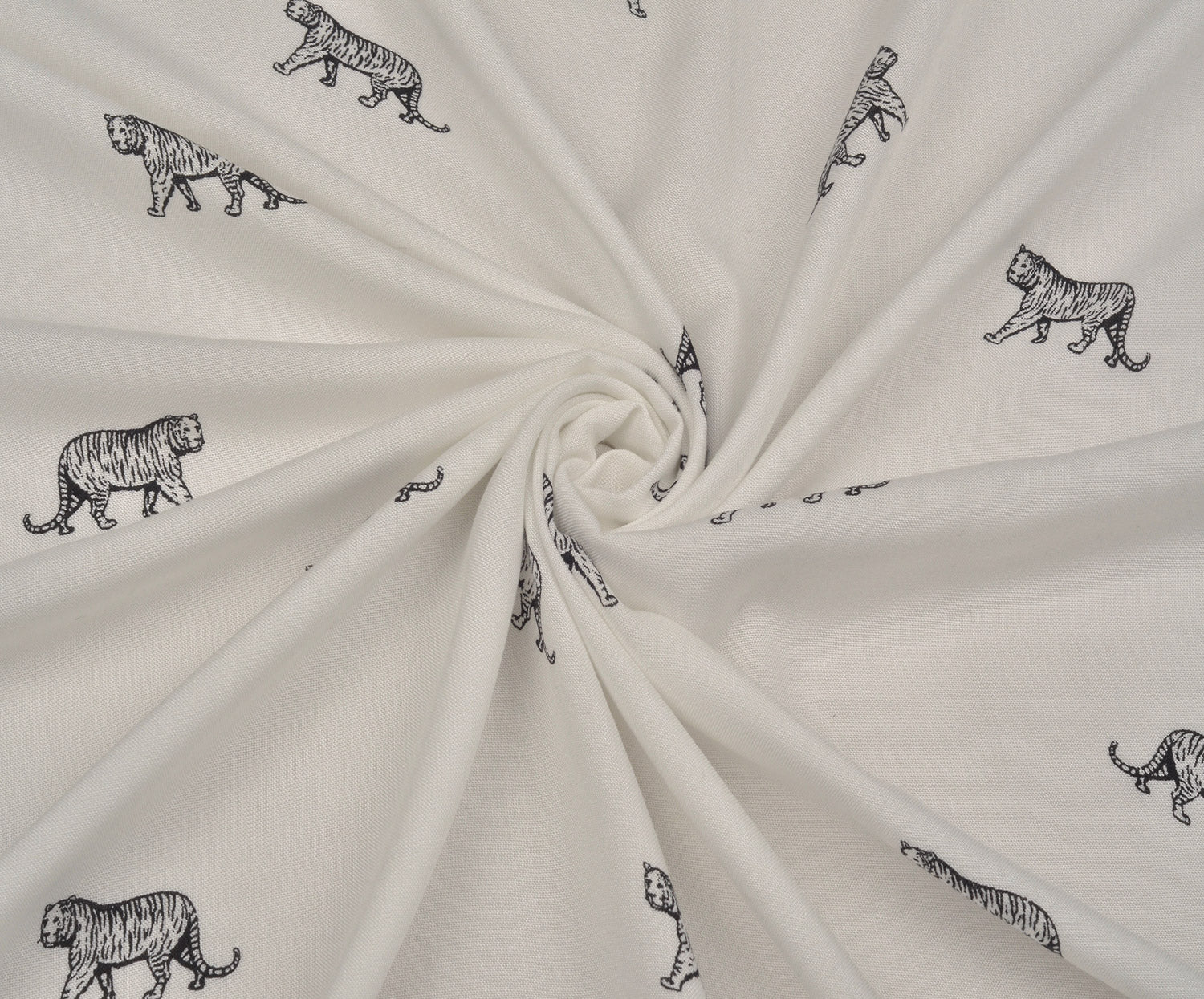 LEOPAR DESENLİ VUAL KUMAŞ - EKRU