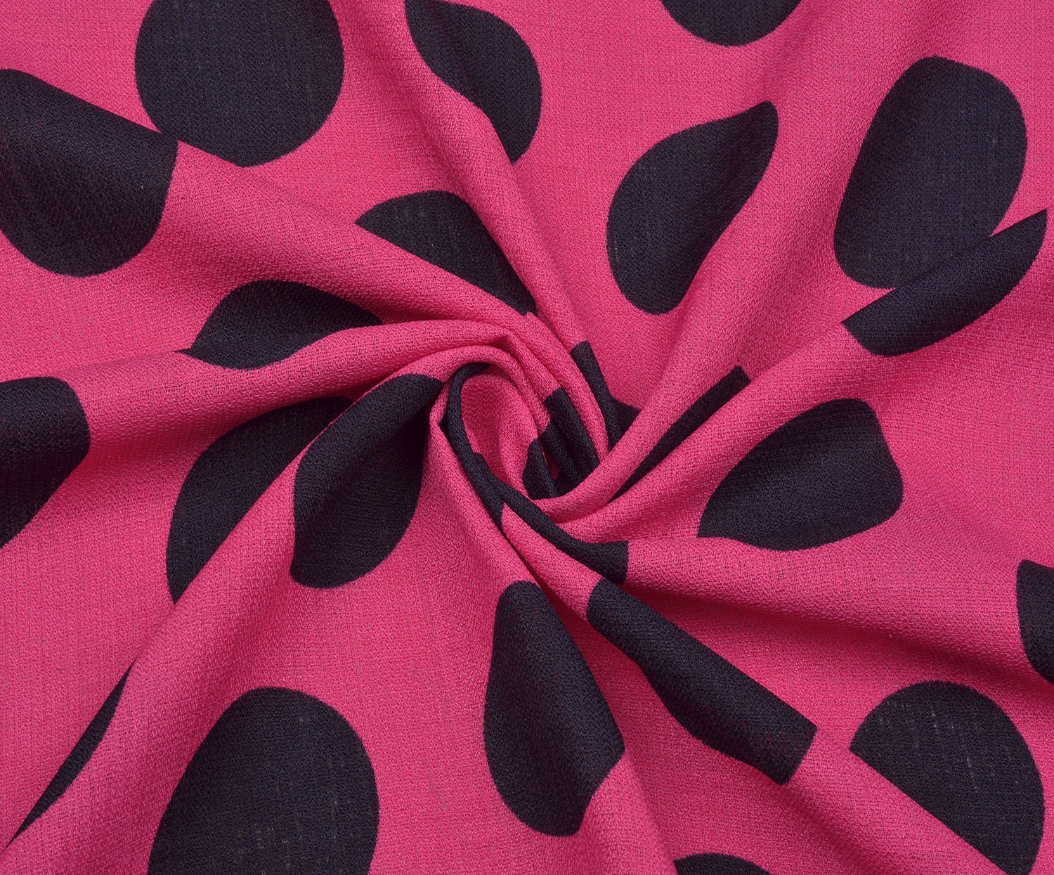 BÜYÜK PUANTİYELİ PAMUK KUMAŞ - FUŞYA