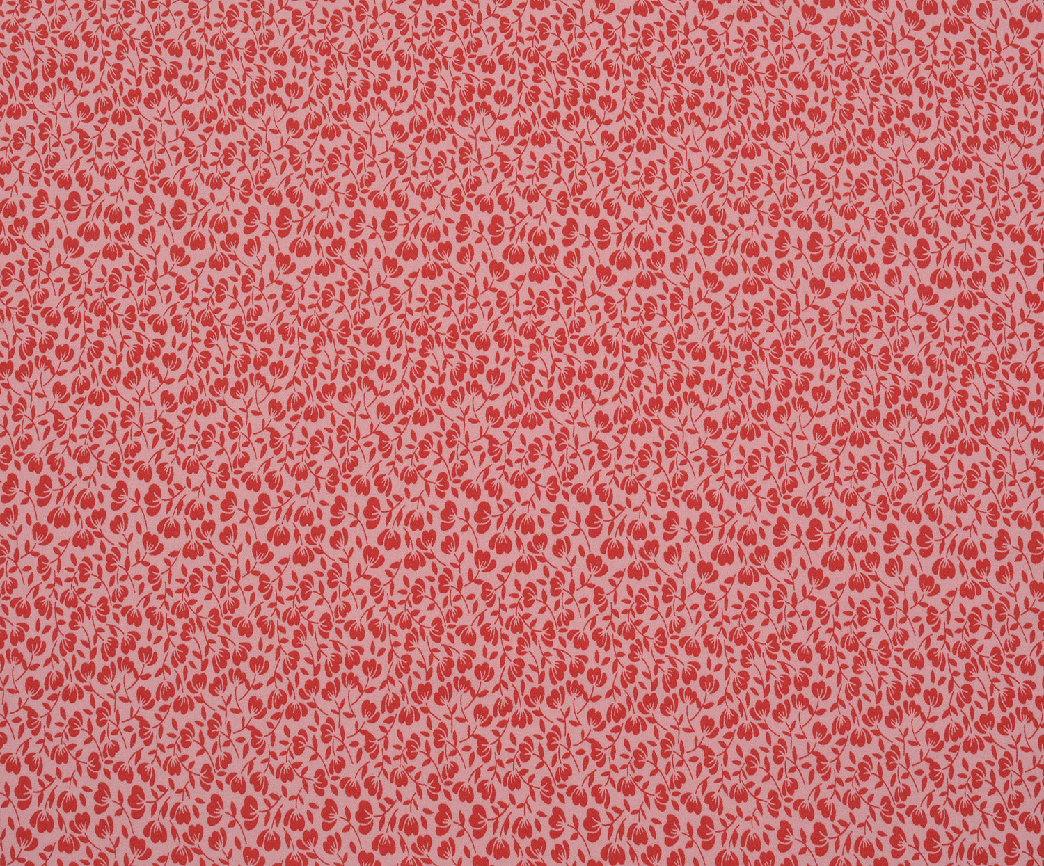 ÇİÇEK DESENLİ KREP KUMAŞ - PEMBE
