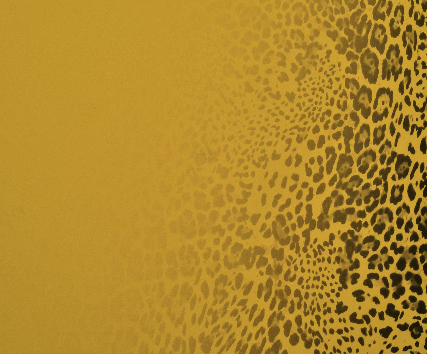 LEOPAR DESENLİ SATEN KUMAŞ - SARI