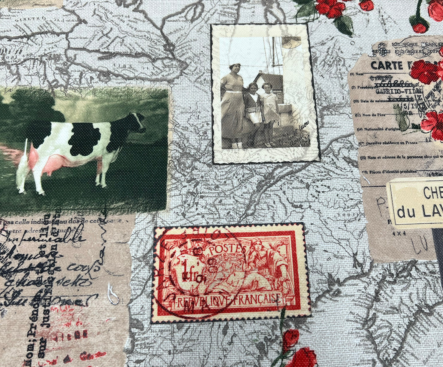 KARTPOSTAL DESEN DİJİTAL BASKI KUMAŞ - HARMONİ
