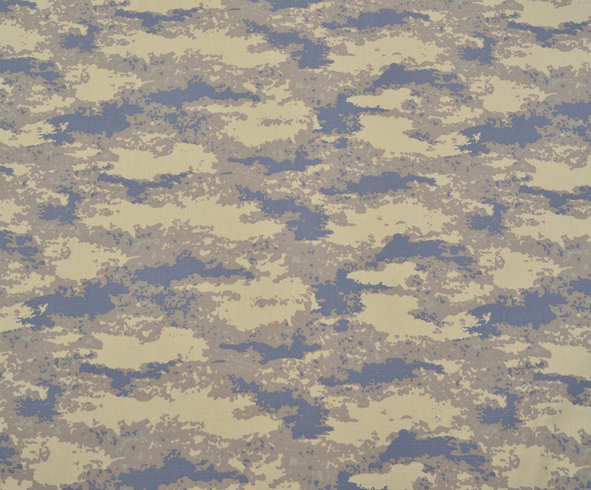 CAMOUFLAGE PATTERNED FABRIC - BEIGE