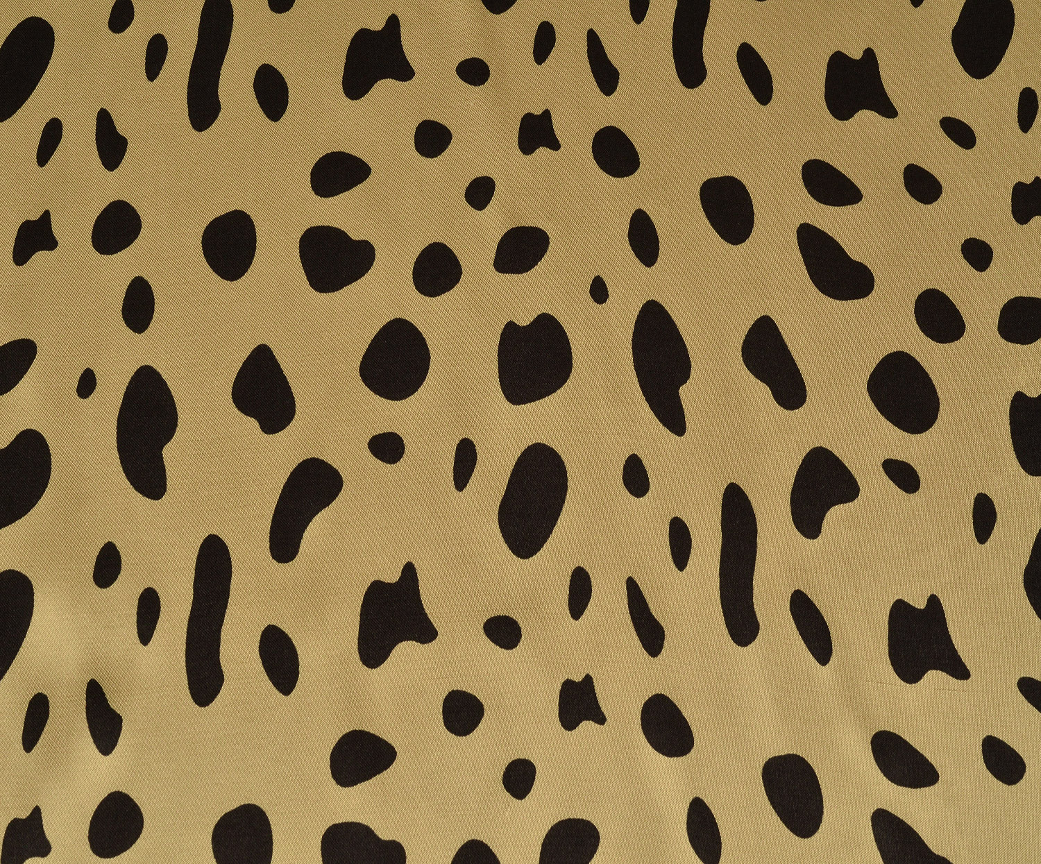 LEOPAR DESENLİ PAMUK SATEN KUMAŞ - KAMEL