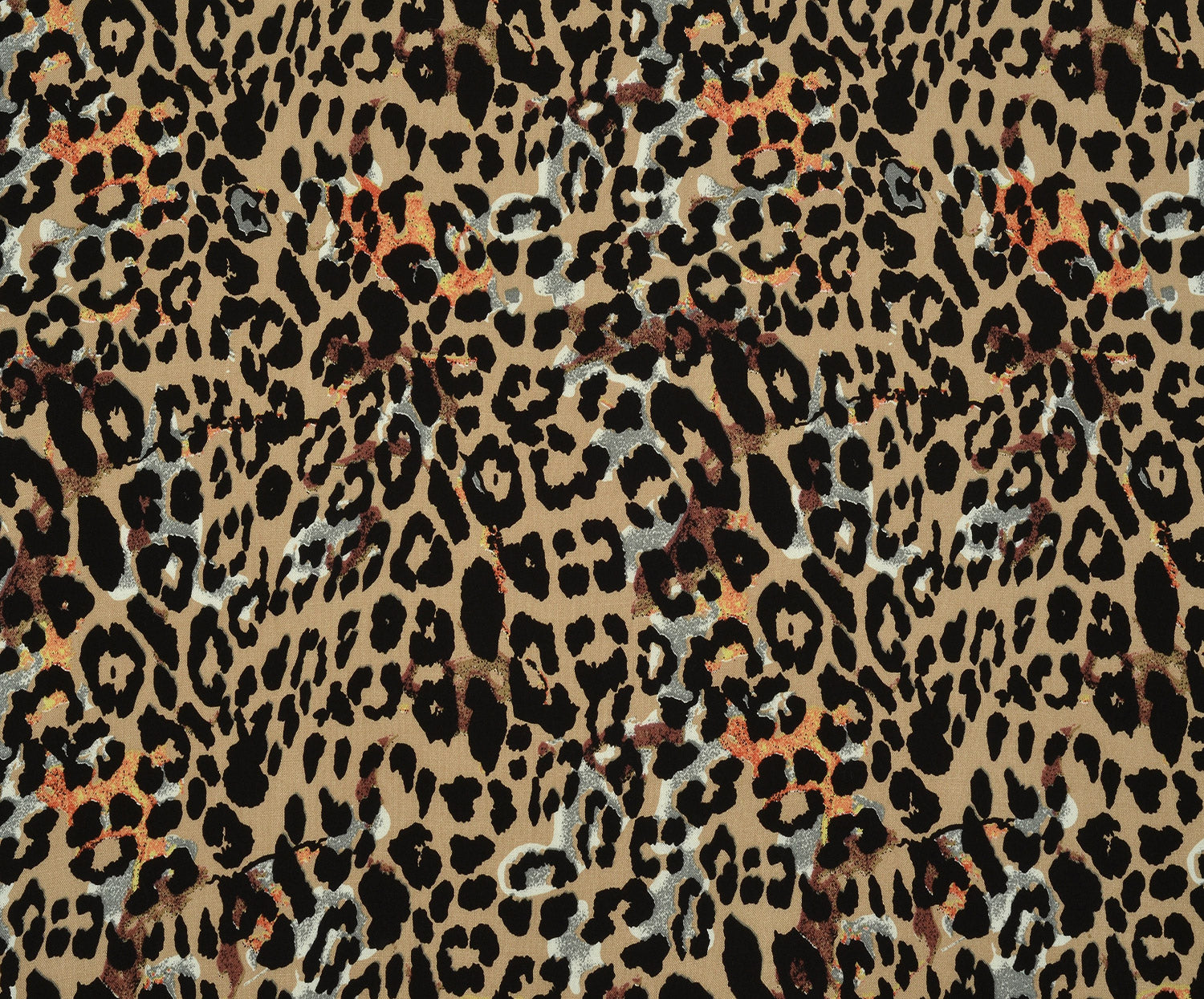 LEOPAR DESENLİ VİSKON KUMAŞ - KAMEL