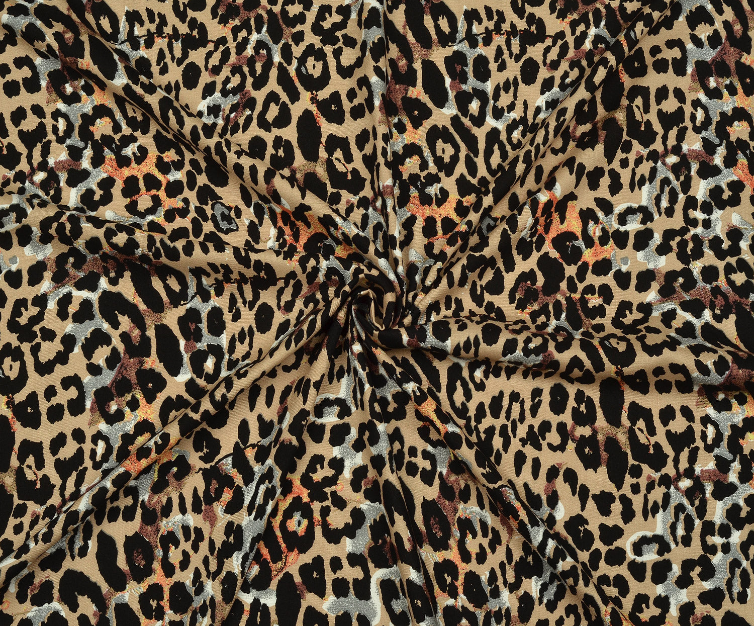 LEOPAR DESENLİ VİSKON KUMAŞ - KAMEL