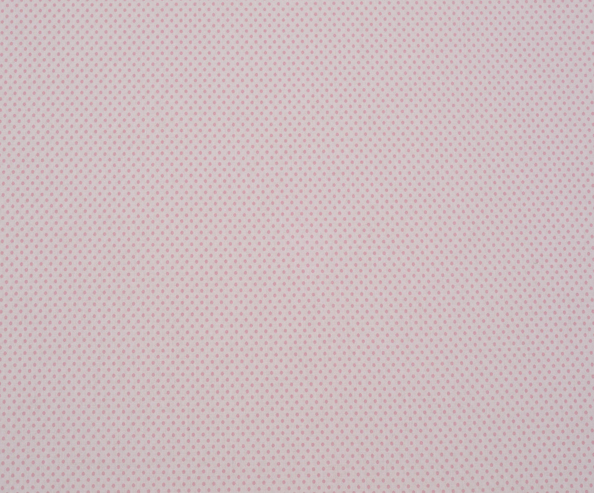 MİNİ PUANTİYELER POPLİN KUMAŞ - PEMBE