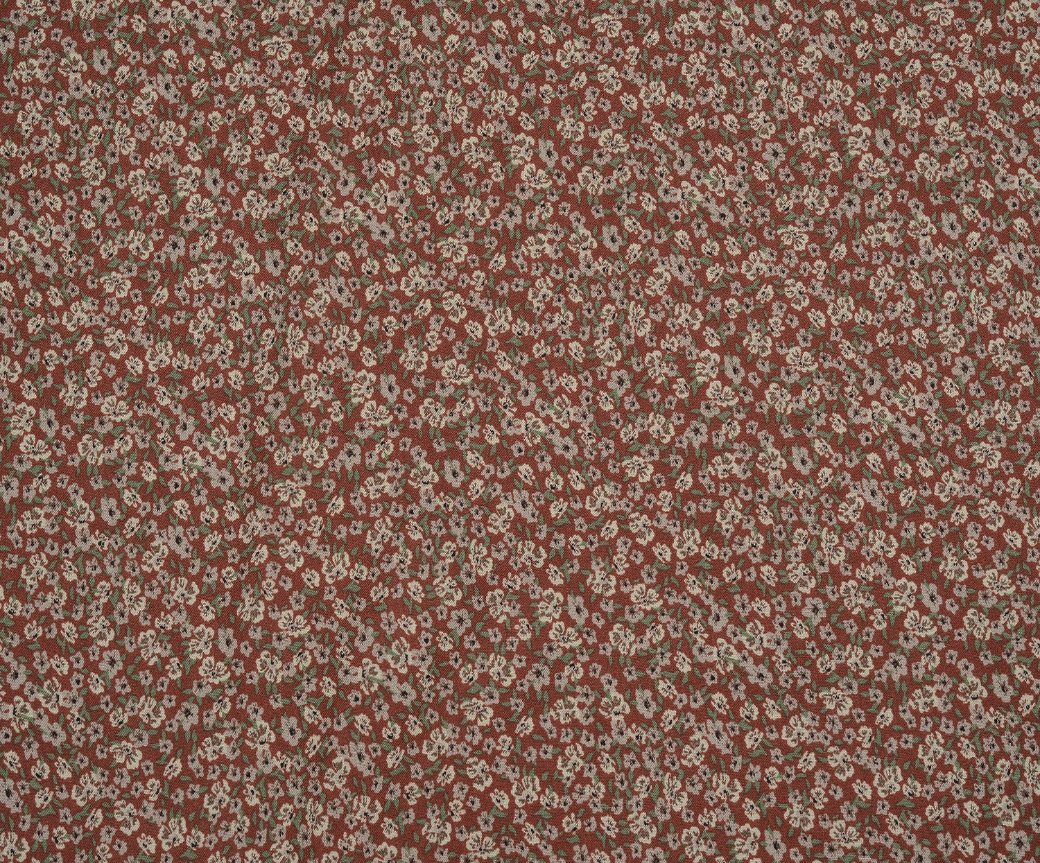 MİNİ ÇİÇEKLİ VİSKON KUMAŞ - TARÇIN