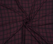 EKOSE DESENLİ ŞİFON KUMAŞ - BORDO