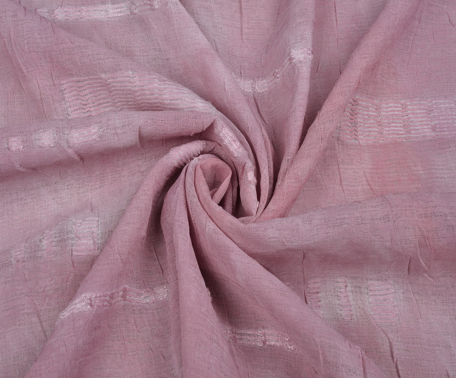DESENLİ VİSKON KUMAŞ - PEMBE