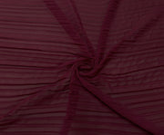 PİLİSE ŞİFON KUMAŞ - BORDO