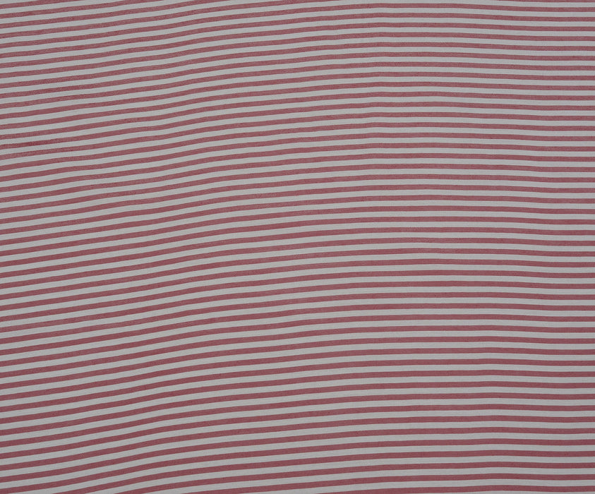 STRIPED SHIRT COVER COTTON FABRIC - RED