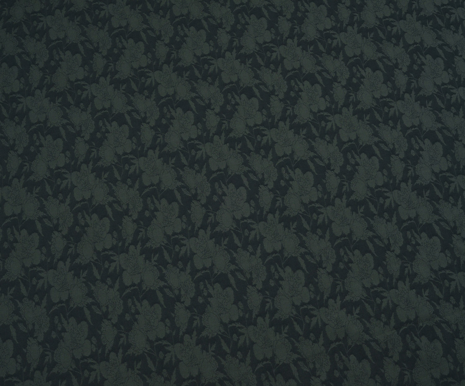 ÇİÇEK DESENLİ PAMUK VİSKON KUMAŞ - YEŞİL