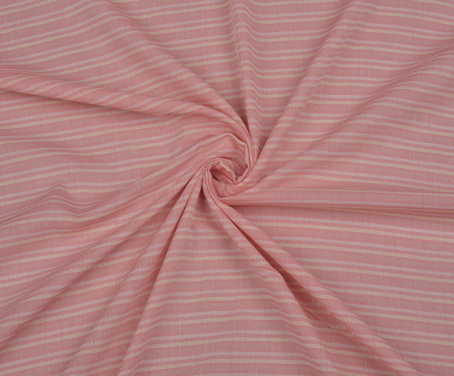 ÇİZGİLİ PAMUK KUMAŞ - PEMBE