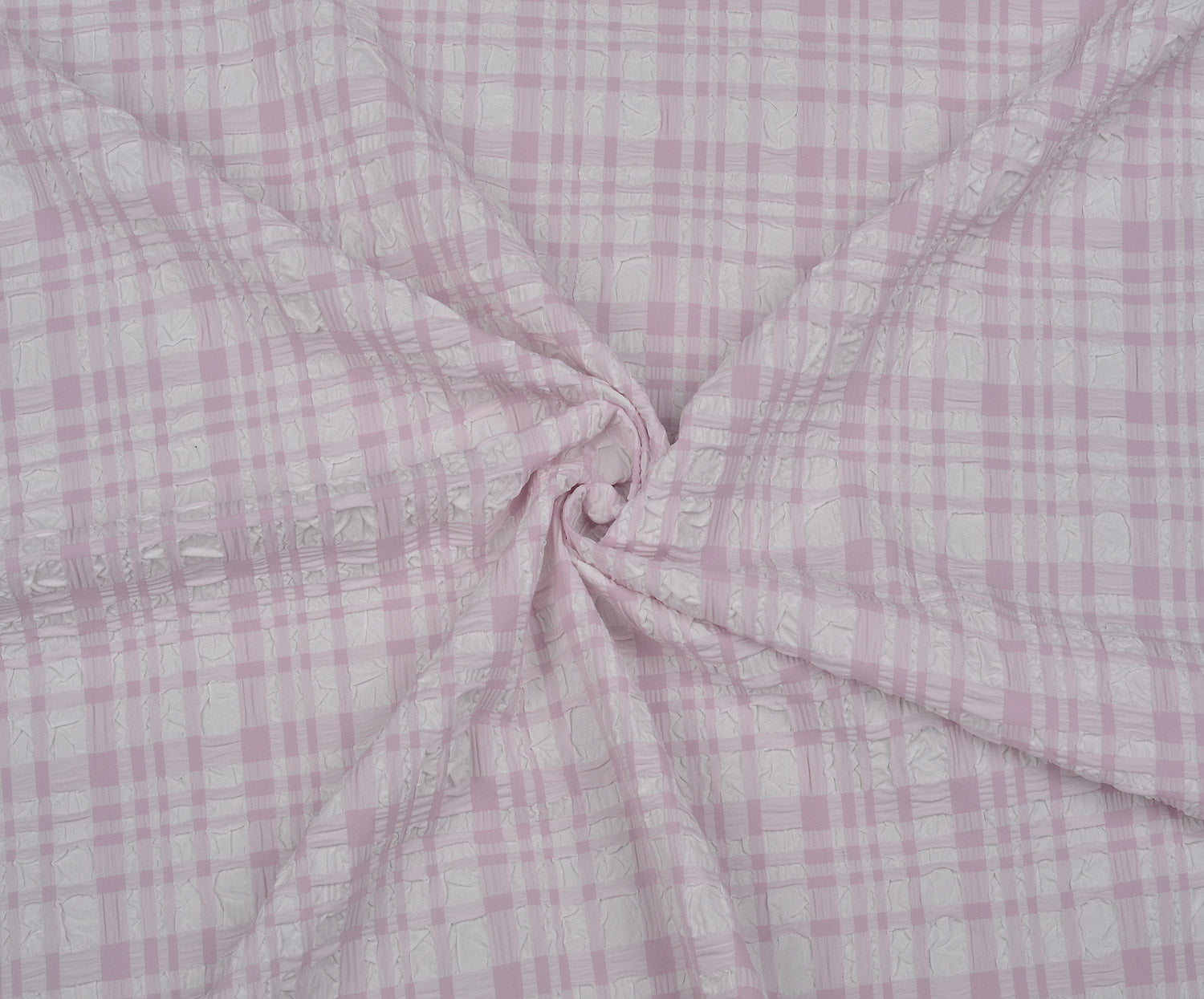 KABARTMA EKOSE DESENLİ KUMAŞ - PEMBE