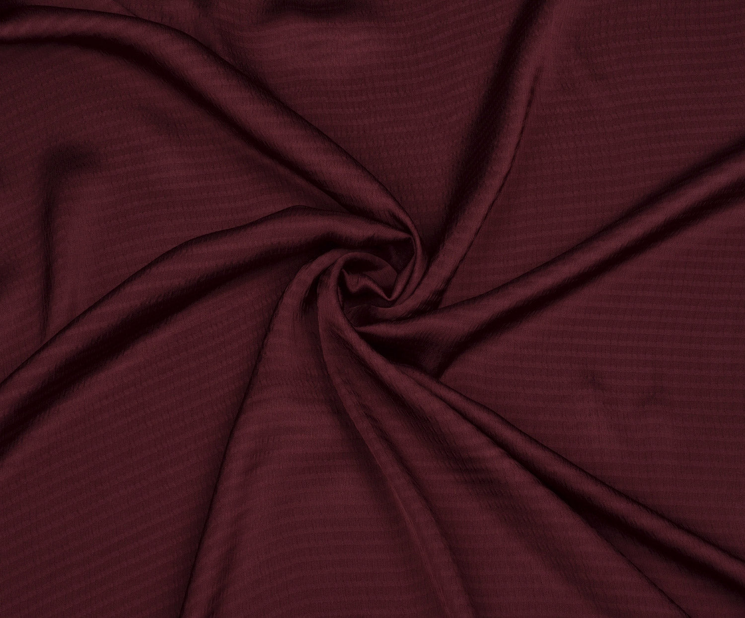 ÇİZGİLİ VİSKON SATEN KUMAŞ - BORDO