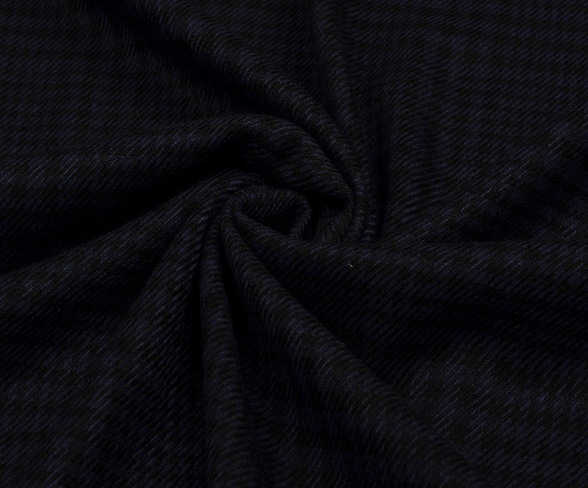 LYCRA PLAID PATTERNED COTTON FABRIC - PURPLE