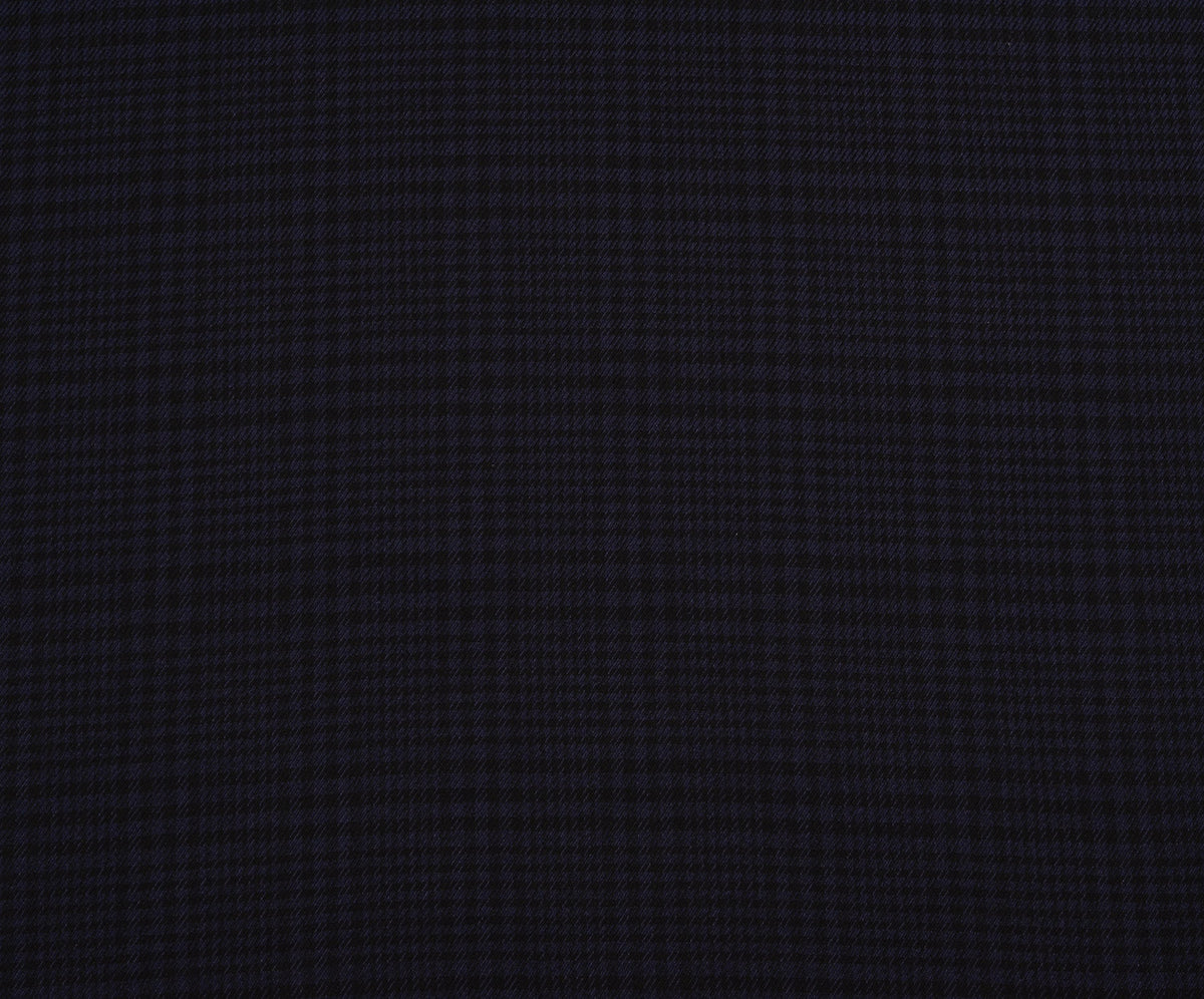 LYCRA PLAID PATTERNED COTTON FABRIC - PURPLE