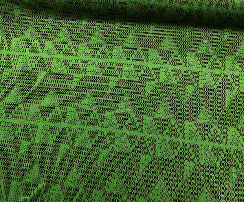PATTERNED KNITTED FABRIC - LIGHT GREEN