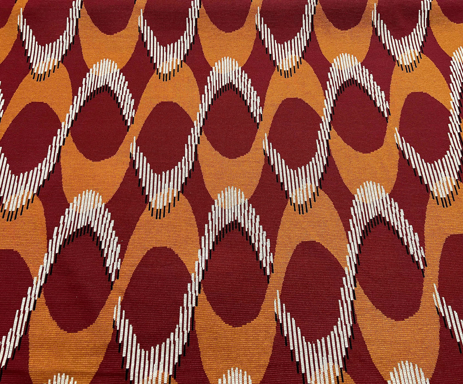 DESENLİ ÖRME KUMAŞ - BORDO