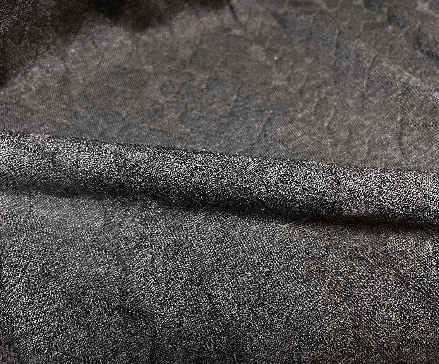 DESENLİ ÖRME KUMAŞ - ANTRASİT