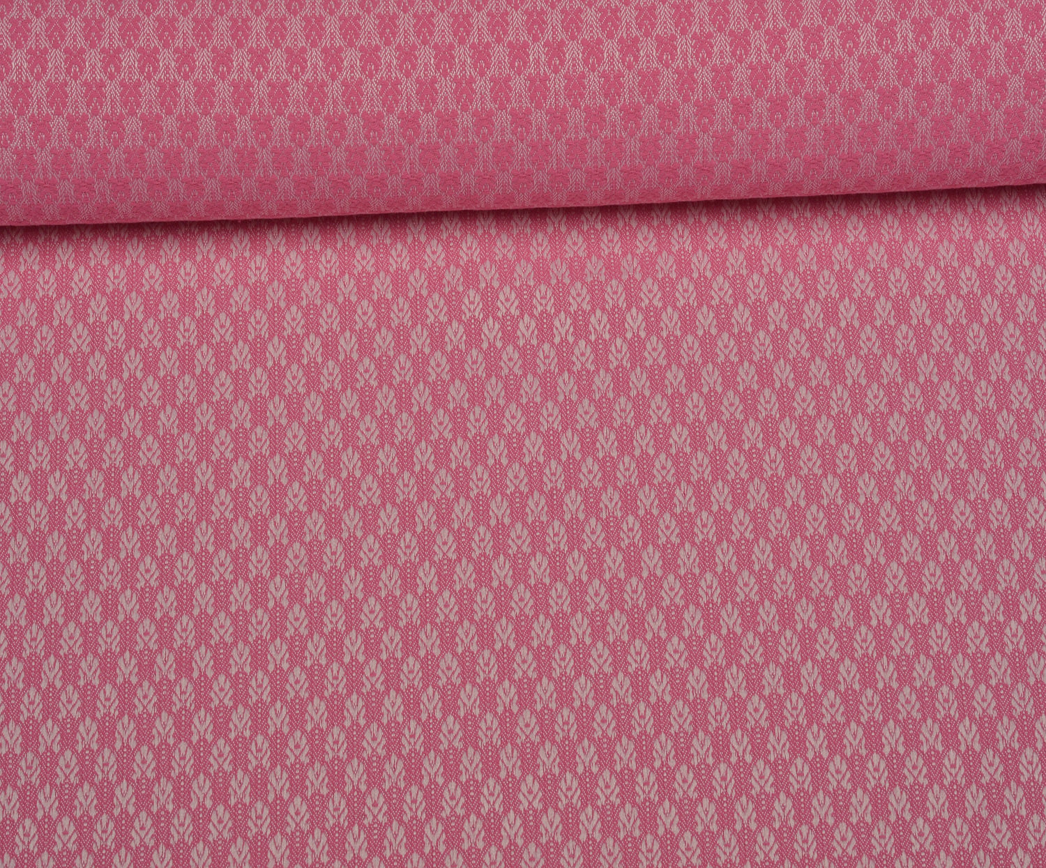 DESENLİ JAKAR KUMAŞ - PEMBE