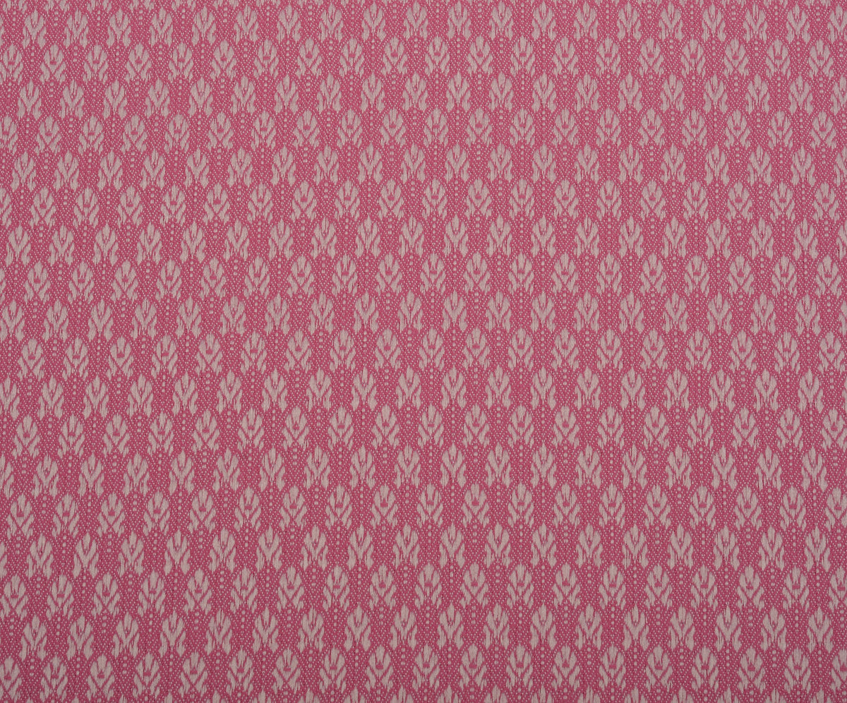DESENLİ JAKAR KUMAŞ - PEMBE