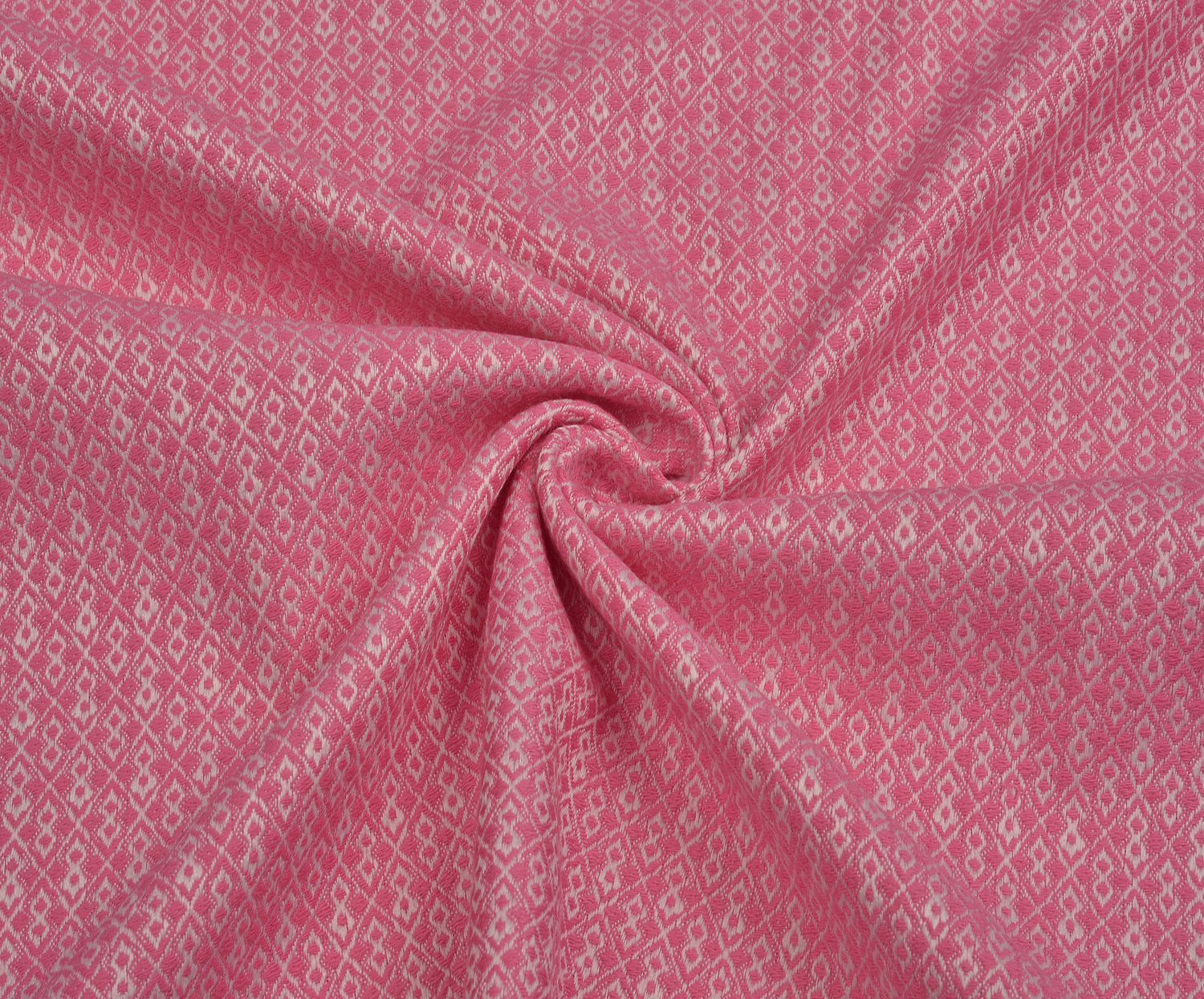 DESENLİ JAKAR KUMAŞ - PEMBE