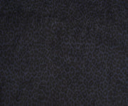 LEOPAR DESENLİ NUBUK KUMAŞ - LACİVERT