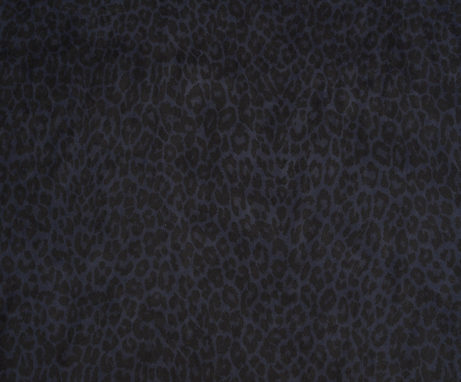 LEOPAR DESENLİ NUBUK KUMAŞ - LACİVERT