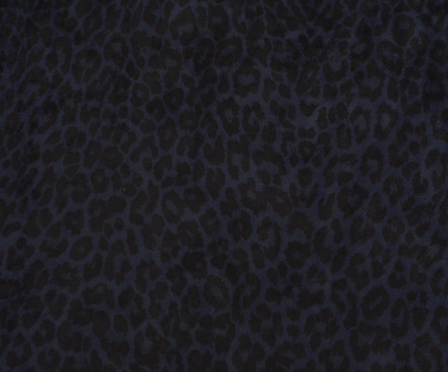 LEOPAR DESENLİ NUBUK KUMAŞ - LACİVERT