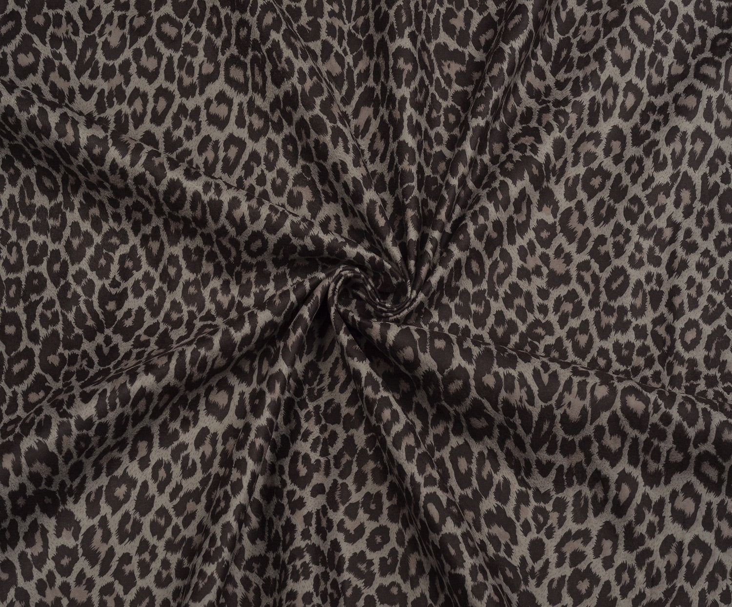 LEOPAR DESENLİ NUBUK KUMAŞ - GRİ