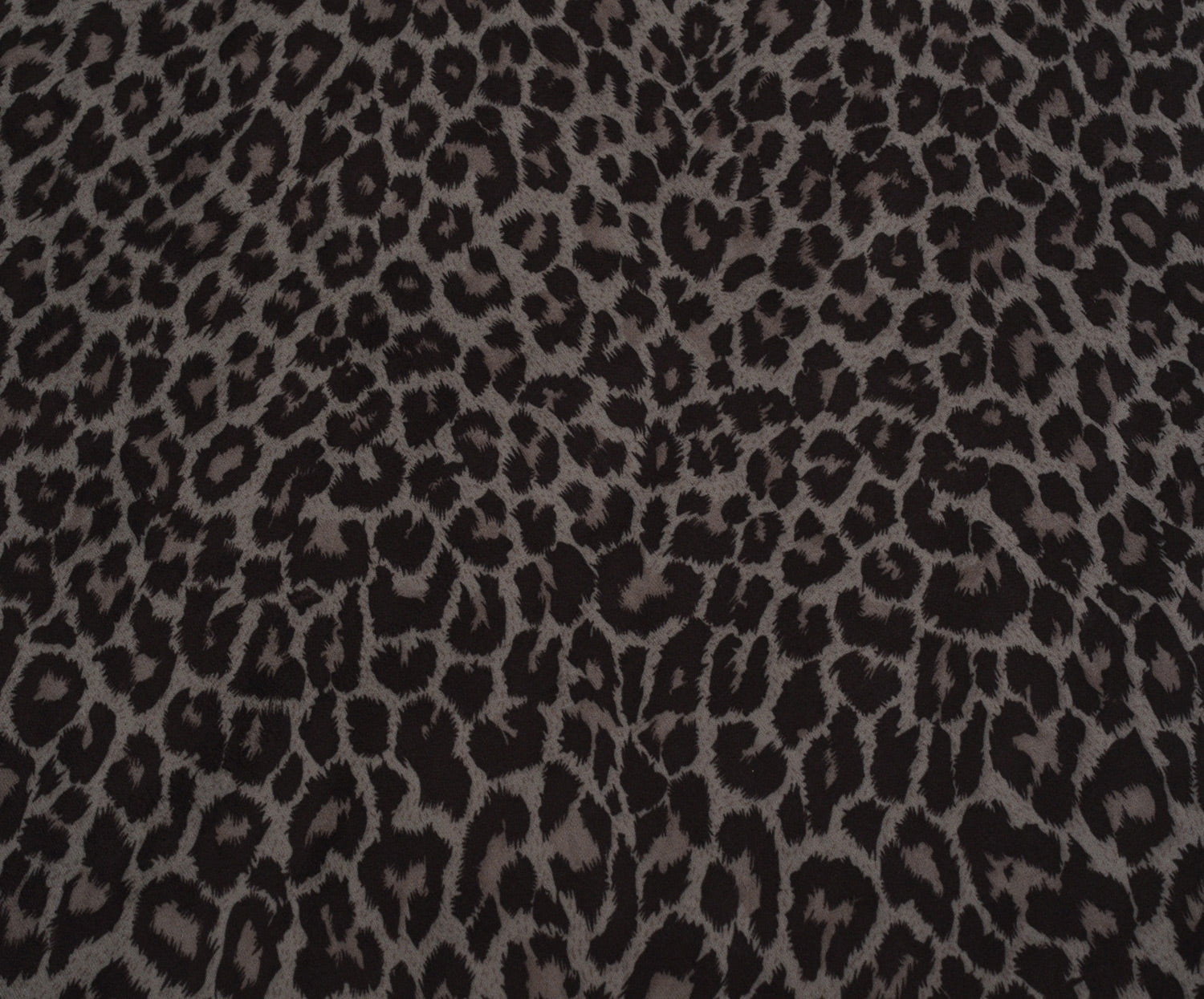 LEOPAR DESENLİ NUBUK KUMAŞ - GRİ