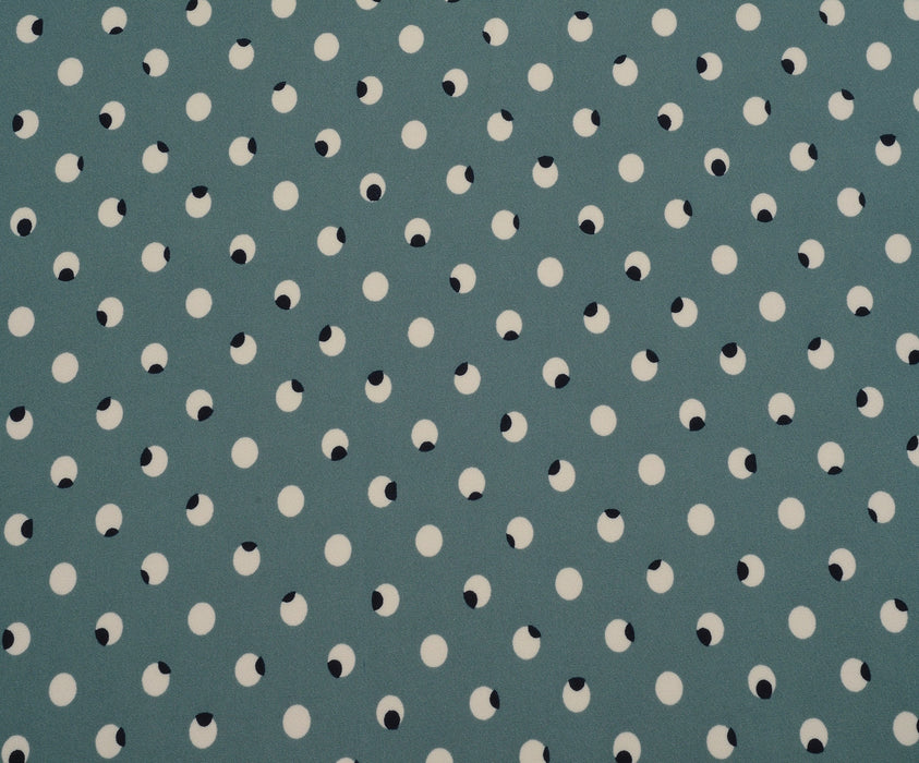 DOUBLE CREPE FABRIC - WATER GREEN