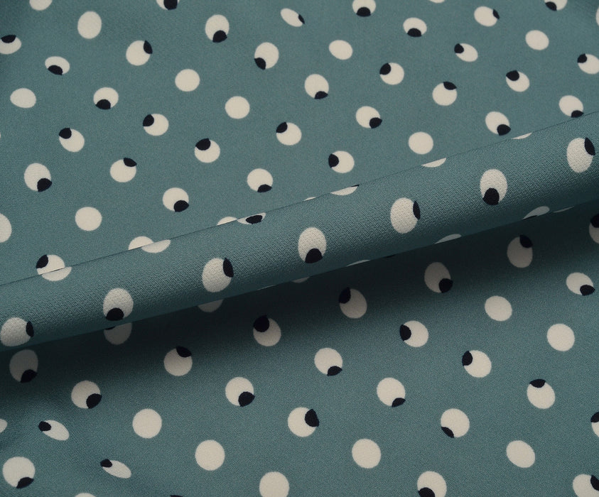 DOUBLE CREPE FABRIC - WATER GREEN