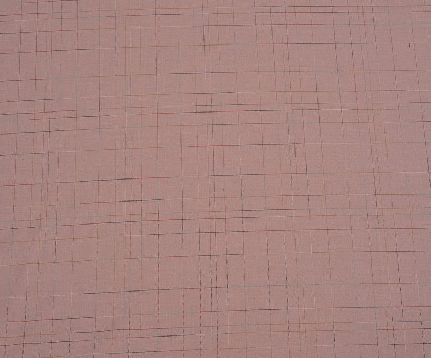 LYCRA PLAID PATTERNED FABRIC - PINK