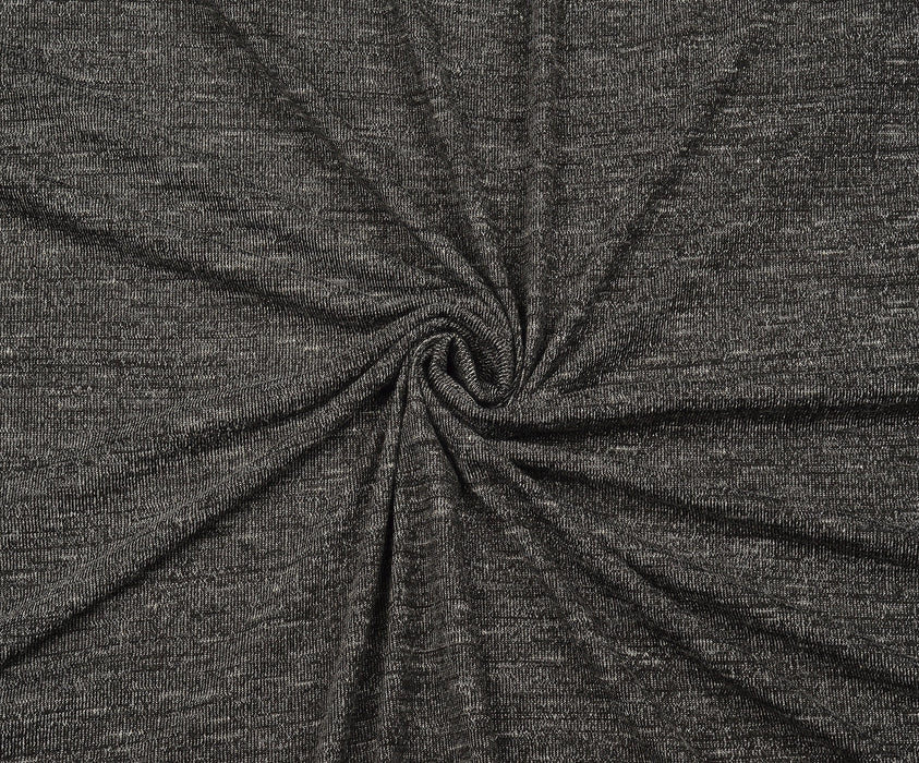 KNITTED KNITWEAR FABRIC - ANTHRACITE