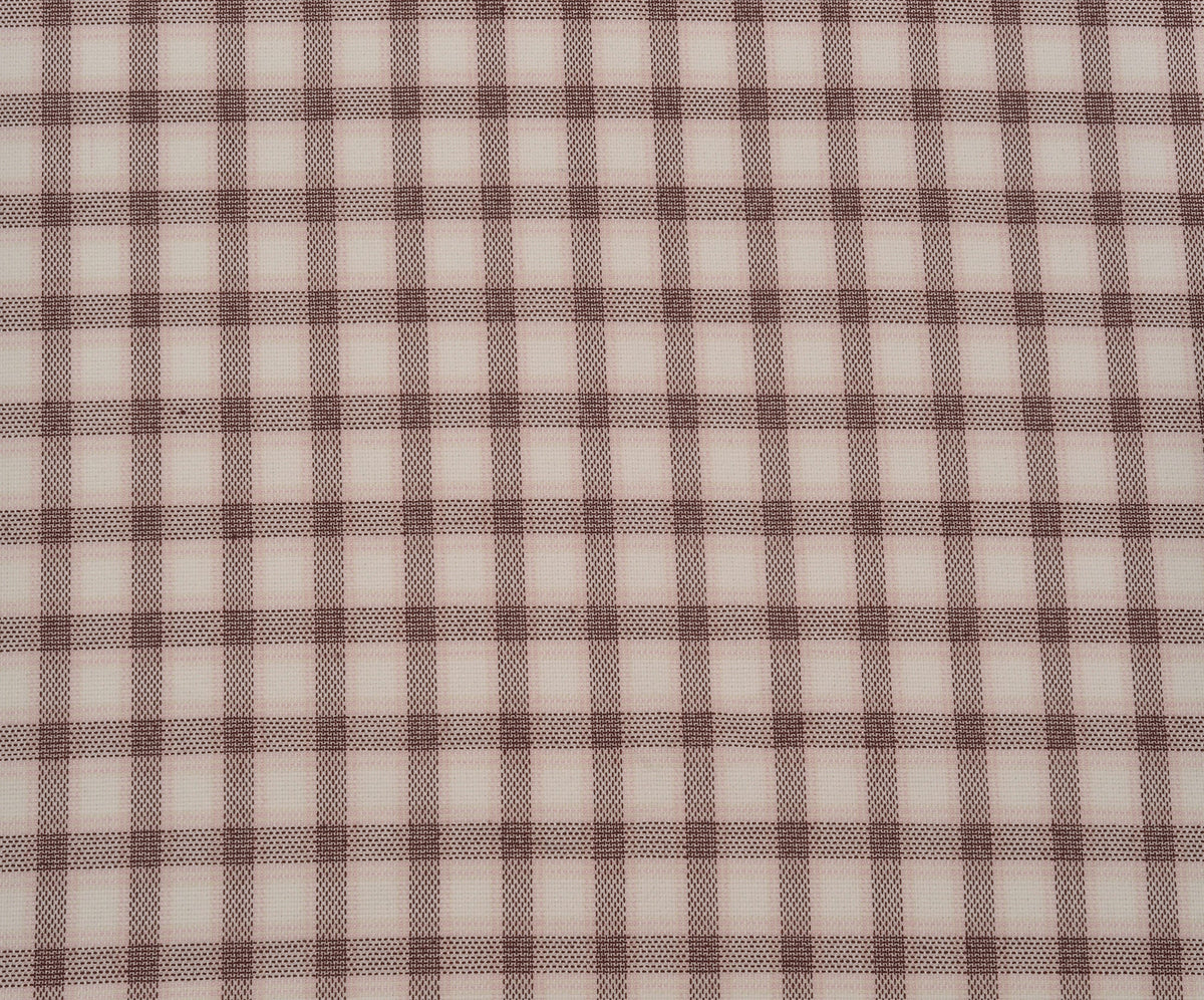 LİKRALI EKOSE DESENLİ KUMAŞ - BORDO