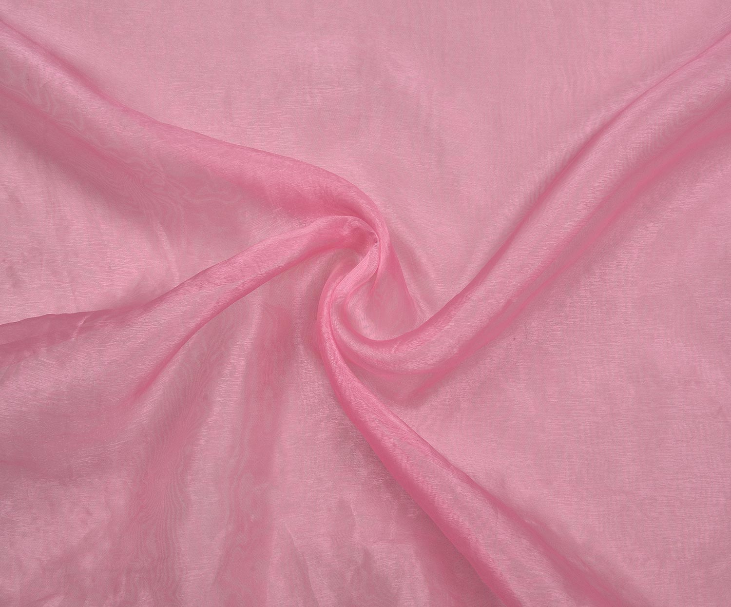 ORGANZE ŞİFON KUMAŞ - ŞEKER PEMBE