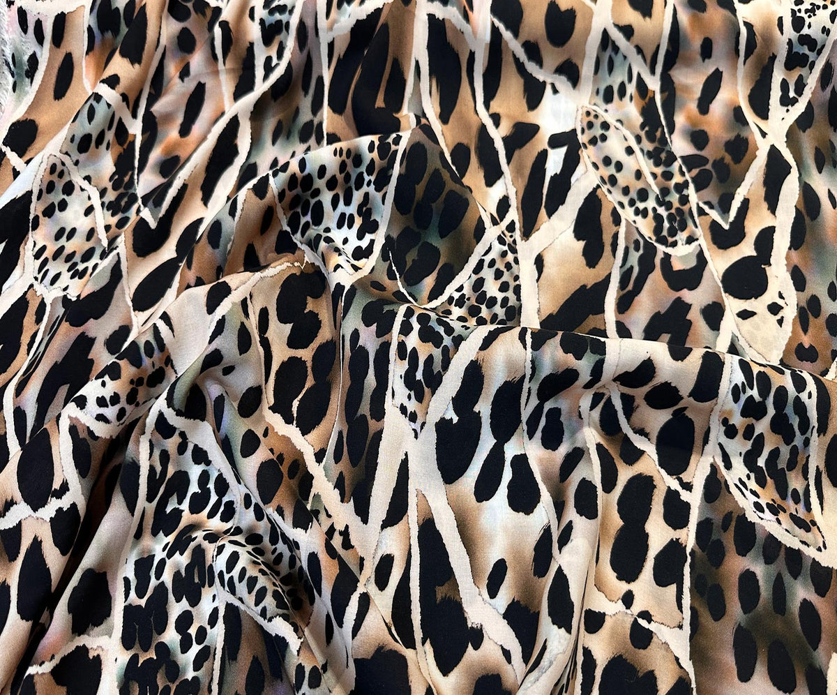 LEOPAR DESENLİ VİSKON VUAL KUMAŞ - HARMONİ