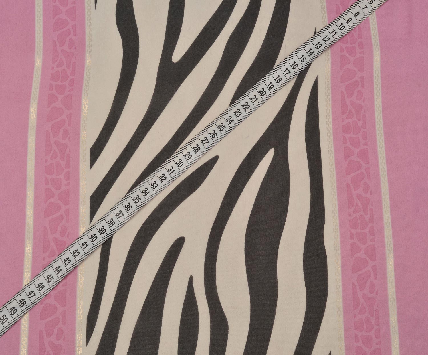 DESENLİ MULTİ ŞİFON KUMAŞ - PEMBE