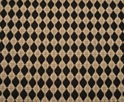 GEOMETRİK DESENLİ ÖRME KAPİTONE KUMAŞ - SİYAH