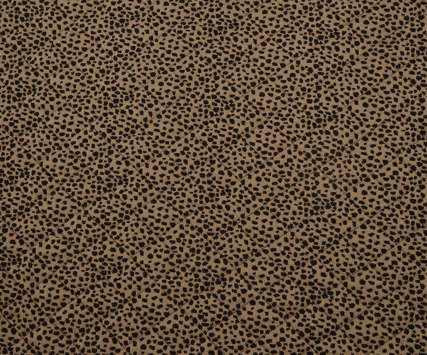 LEOPAR DESENLİ ÖRME KAPİTONE KUMAŞ - AÇIK VİZON