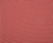 HOUNDSTOOTH PATTERNED FABRIC - RED