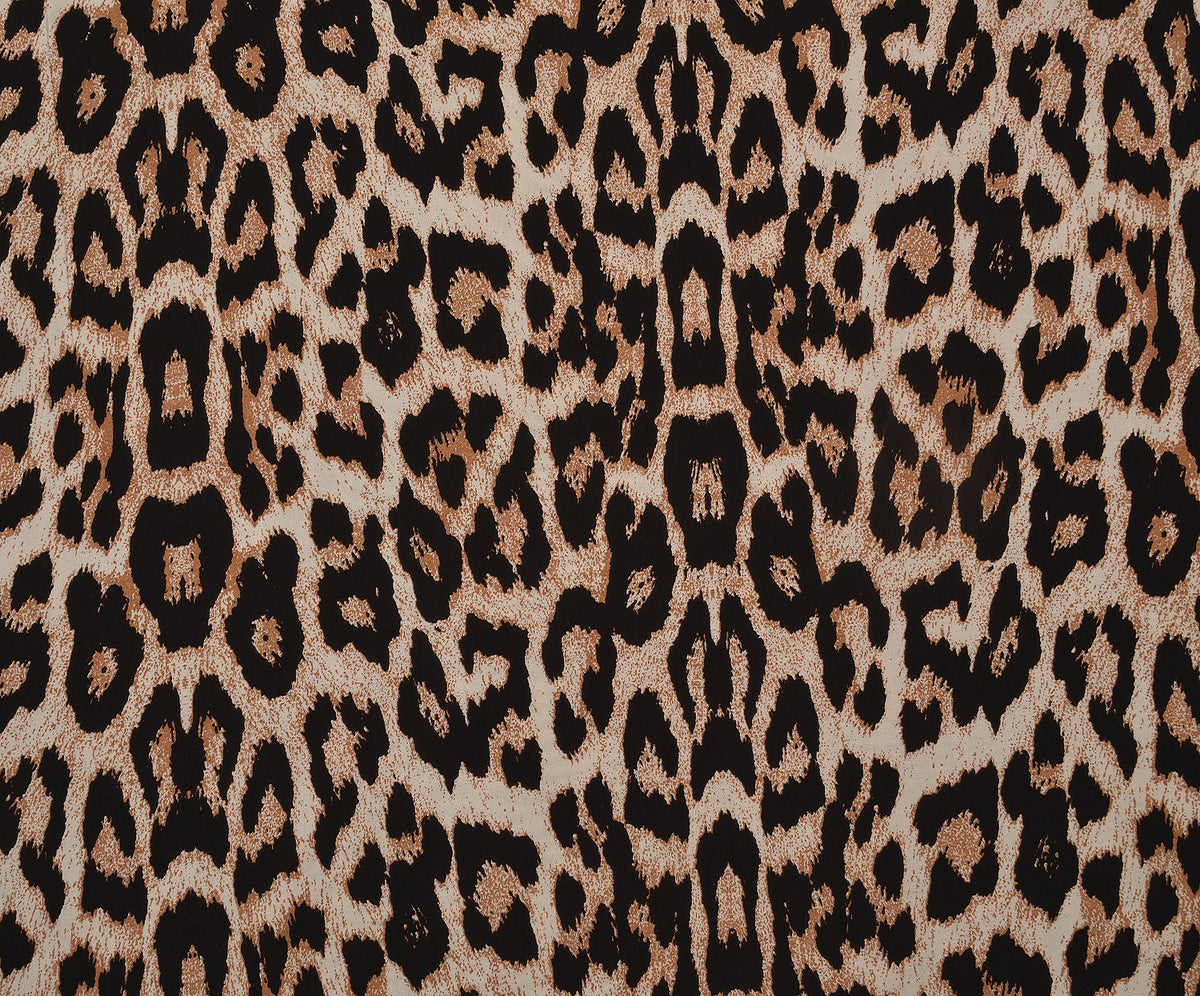 LEOPAR DESENLİ VİSKON KUMAŞ - KAMEL
