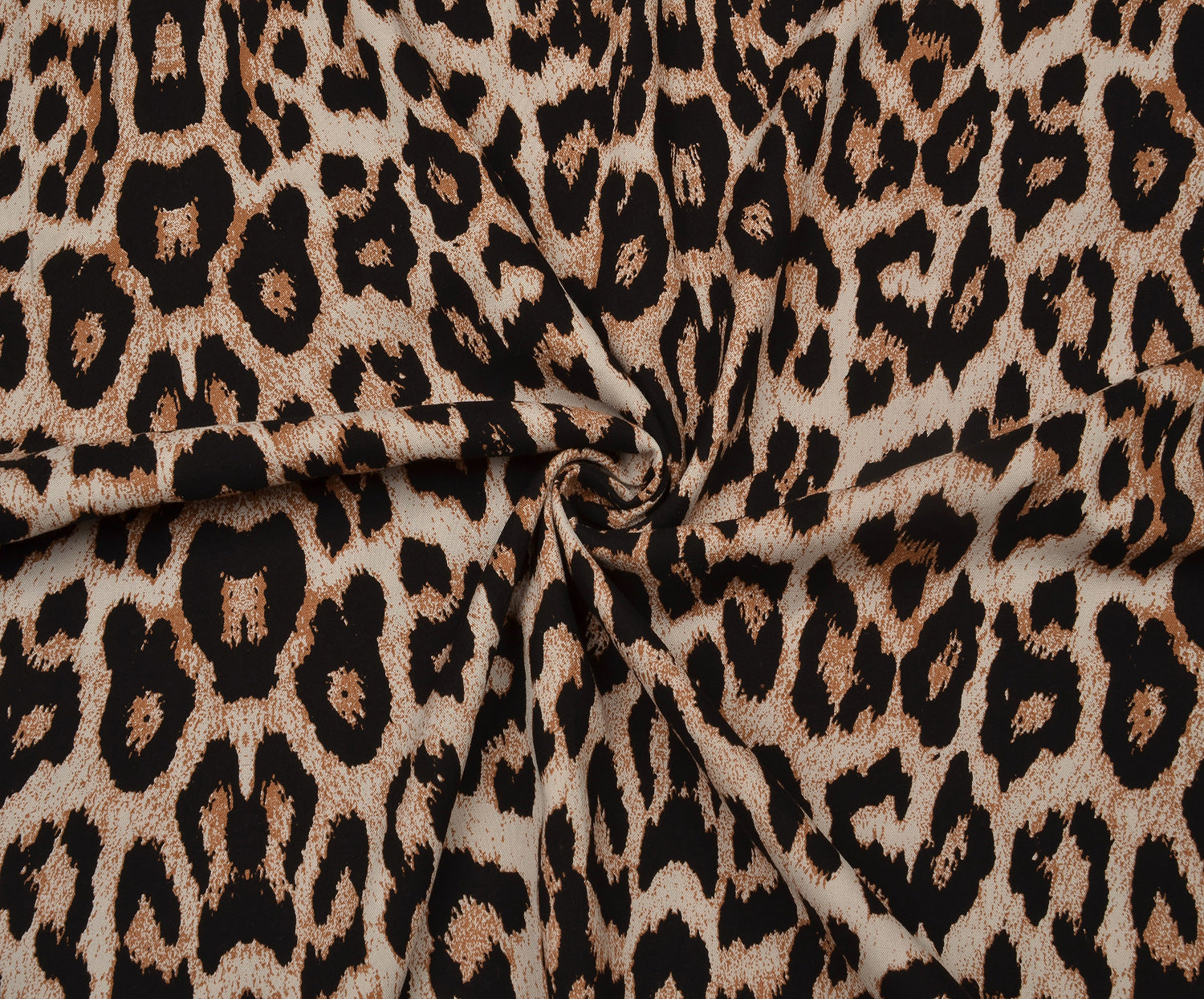 LEOPAR DESENLİ VİSKON KUMAŞ - KAMEL