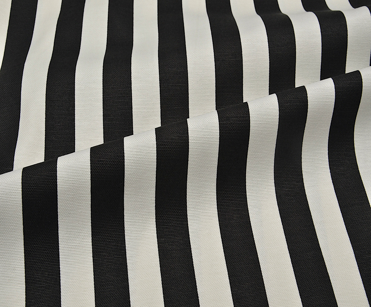 PREMİER ÇİZGİLER DUCK KETEN KUMAŞ - SİYAH