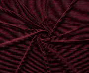 FİTİLLİ KADİFE KUMAŞ - BORDO