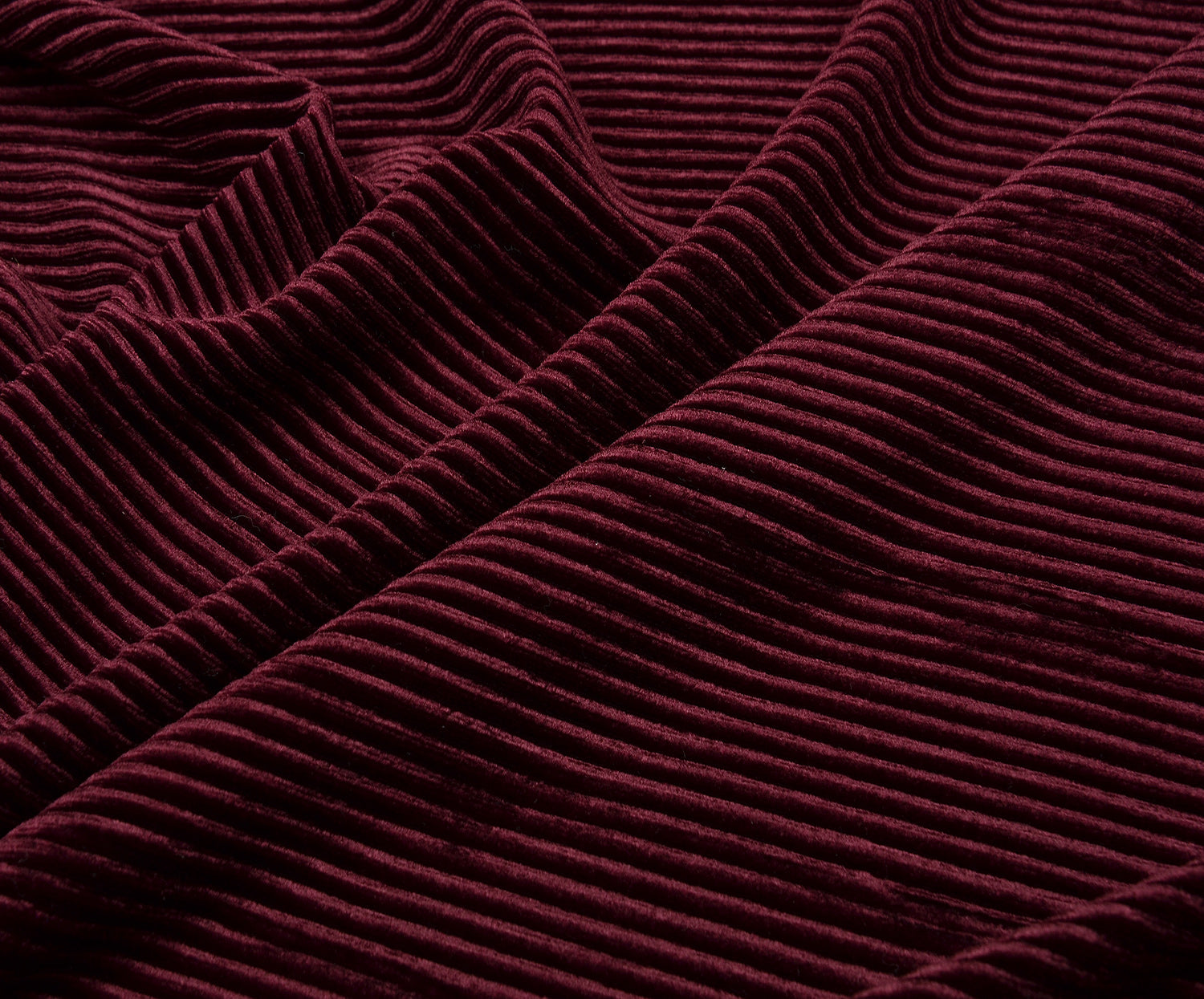 FİTİLLİ KADİFE KUMAŞ - BORDO