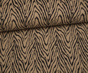 ZEBRA DESENLİ ANGORA KUMAŞ - BEJ